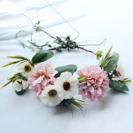 Krone Krans Blomsterkrans Hovedbånd Hårkrans Hårkrans Fl