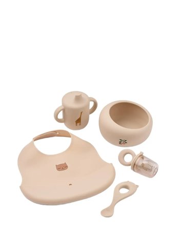 Mileah Baby Mealtime Set Baby & Maternity Baby Feeding Baby Dinner Sets Beige Liewood