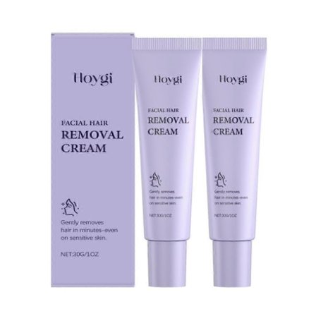 Hårfjerningscreme til ansigtet Smertefri skånsom hårfjerner Beskytter porerne mod tilstopning Ikke-irriterende Nærer Udglatter hudpleje