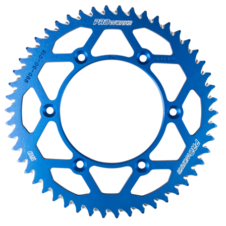Zadní Rozeta Proworks Aluminium Modrá - Husqvarna FC 450 2014-2026