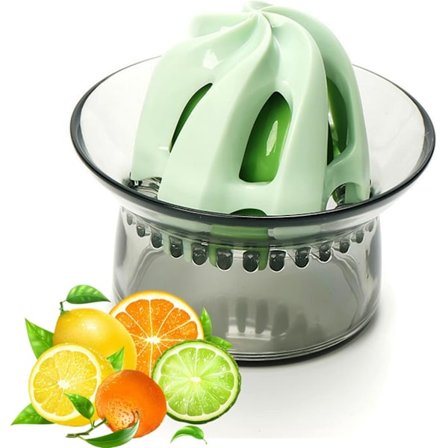 2-i-1 Manuell Juicer Citron Apelsin Citruspress 9x8 cm