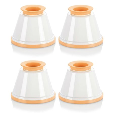 Panna cotta forme med låg, sæt med 4