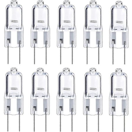 Høy kvalitet 10 stk G4 halogenpære 35W 12V dimbar kapselpære GY6.35 landskapslys for underskap