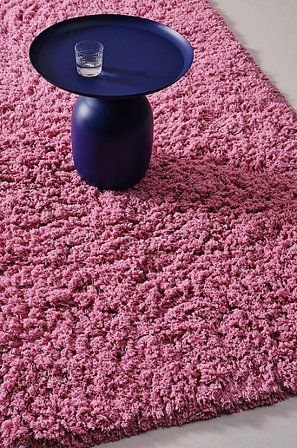Jotex - Ryatæppe Bomuld/Bomuld Rosa Ensfarvet VANIA Køb Bomulds- & kludetæpper hos Jotex