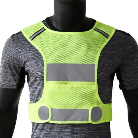 Reflexväst löparutrustning Ultralätta och bekväma säkerhetsvästar för löpning, promenader, cykling[HK] XL
