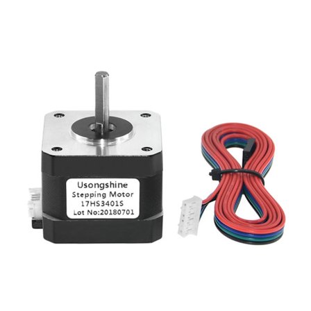 3D Printer Del Stepper Motor 17HS3401S 1.0A 290NM 2-Faset 4-Ledning 42 Motor Nema17 m/ledning til DIY 3D Printer C
