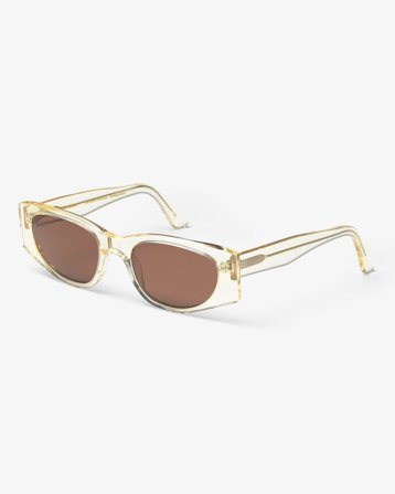 Sunglass 08 - Soft Yellow - Brown - One Size