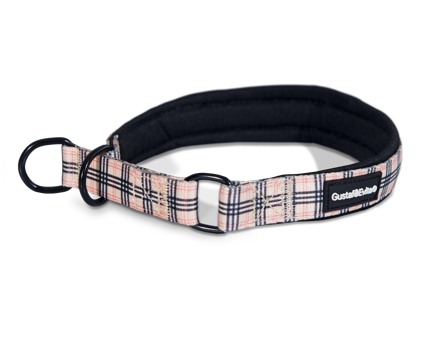 Gustaf och Evita - Hundehalsbånd Stilish Halvstrup M, 20 mm x 40-50 cm, Mønstret - Hund - Halsbånd - ZOO.no