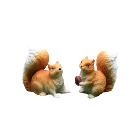 2 kpl hartsi käsityötarvikkeet ruukku maisemointi koristeet mikro maisema koristeet simulointi söpö orava