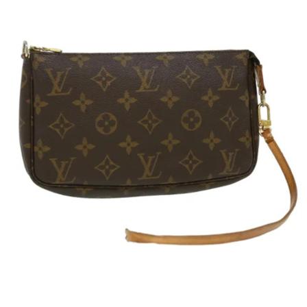 Louis Vuitton Vintage, Pre-owned Pochette Accessoires Monogram Bag Bruin, Dames, Maat:ONE Size,leer