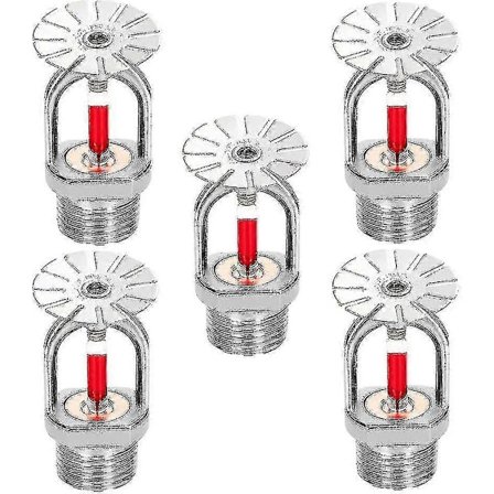 5 stk Brannsprinklerhode 3/4 tommer Hengende type 155 Vannstråle ned 68 Messing Sprinklerhoder 3/4" NPT