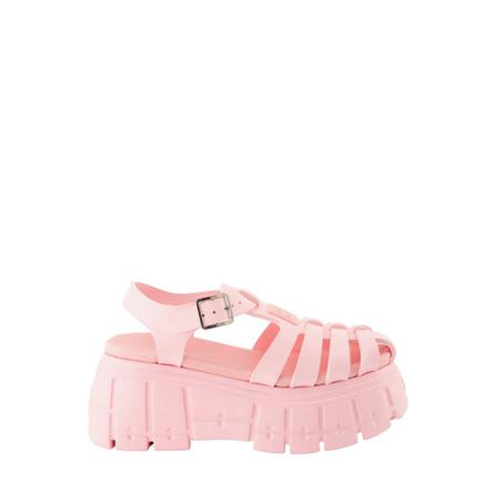 Miu Miu, Platform sandals Roze, Dames, Maat:40 EU,rubber