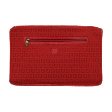 Fendi Vintage, Pre-owned Clutch Rood, Dames, Maat:ONE Size
