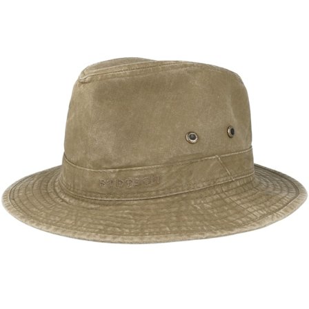 Stetson - Verde traveler Cappello - Delave Organic Cotton Olive Traveller @ Hatstore