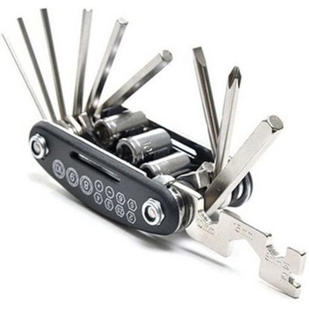 ATV-monitoimityökalu - kuusiokoloavain, sisäinen jakoavain ja