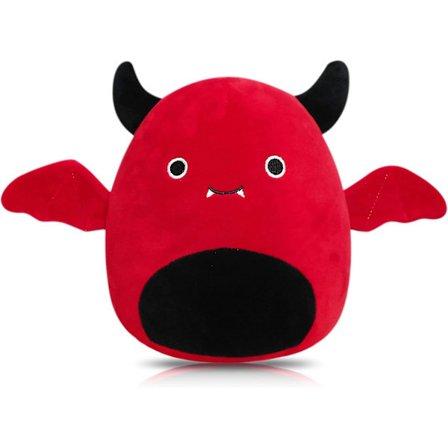 Flaggermus Plysj, 20 cm Rød Plysjleke Kawaii Flaggermus Kosedyr, Knubbet Kropp Flaggermus Plysj