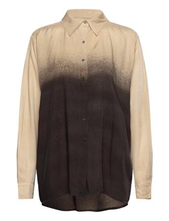 Graffiti Mens Shirt - Rosali Designers Shirts Long-sleeved Beige Rabens Sal R