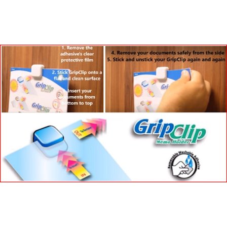 Self-adhesive Paperclip 6 pcs - Two Colors