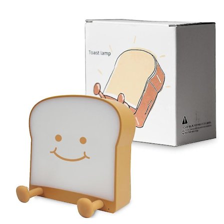 Kids Night Light ,cute Bread Led Nursery Night Lamp With Rechargeable And Timer, Portable Bedroom Bedside Sleep Lights Decoration Gifts For