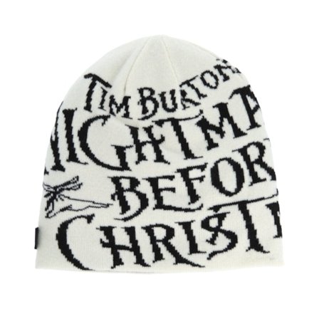 HUF - White traditionalbeanie Beanie - Nightmare Reverse Skull White/Black/Purple Beanie @ Hatstore