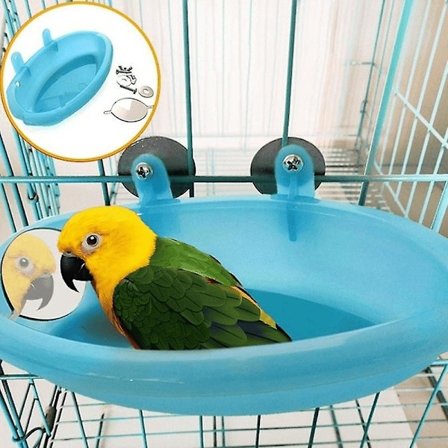 Fuglebadskasse, Multifunktionel Burfuglebad, Papegøje Burtilbehør Badeværelse Til Lille Kanariefugl Budgerigar