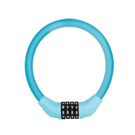 Cykellås Ståltrådskædelås BLÅ