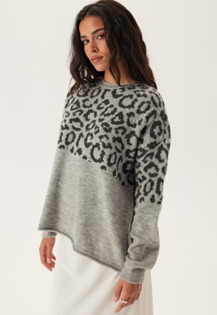 ONLY-Onljade Animal Ls O-neck Knt-L