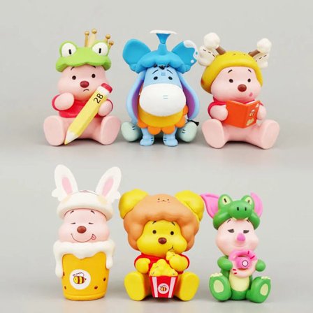 Ole The Pooh Honey Tigger Eeyore Action Figures Piglet Doll Modell