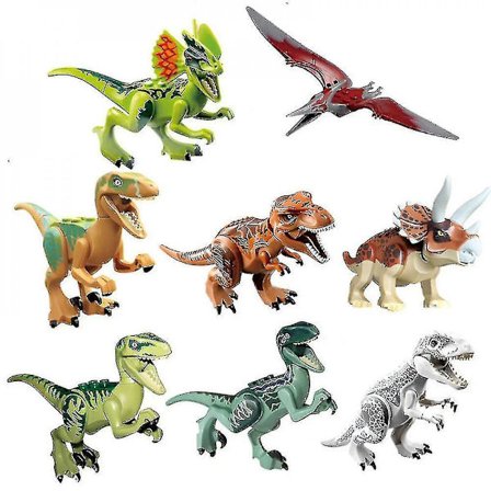 8pcs Dinosaur Building Blocks