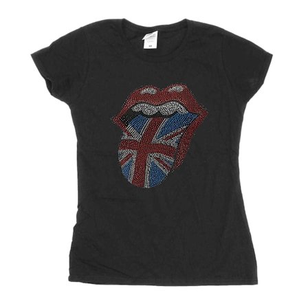 The Rolling Stones Damkläder/Dam Classic Union Jack Diamante Lo