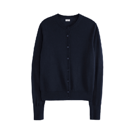 Filippa K Merino Short Cardigan Stickat Dam Blå M