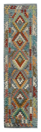 Pequeño Kilim Afghan Old Style Alfombra 77X307 Lana