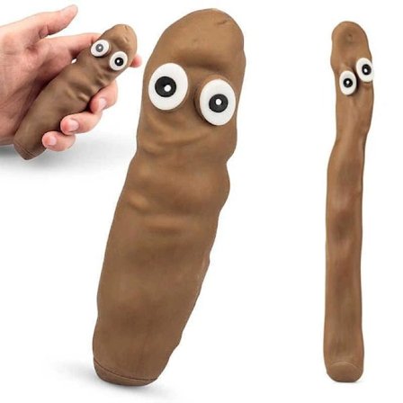 2-pakning - Stressball / Klemmeball - Bæsj - Elastisk Brun brun