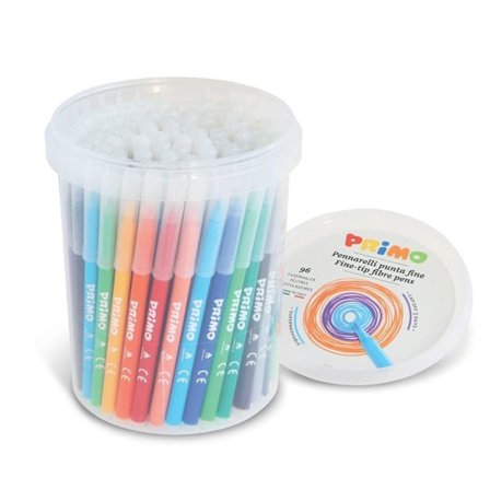Icke-permanent markör - PRIMO - Diverse - 2,5 mm - Paket med 96 - För barn