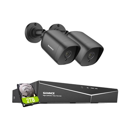 Sannce Security Camera System, 5MP upplösning, 4TB -lagring,2ST 2TB
