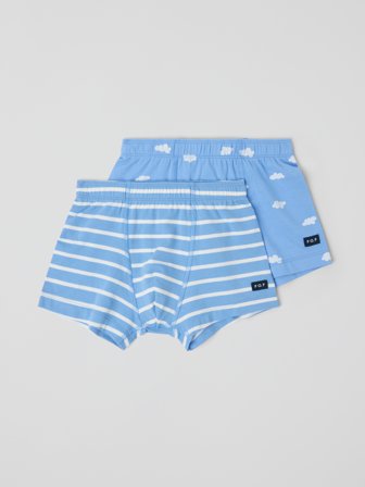 2er-Pack Boxershorts - 122|128 - kinderbekleidung - blue - Polarn O. Pyret