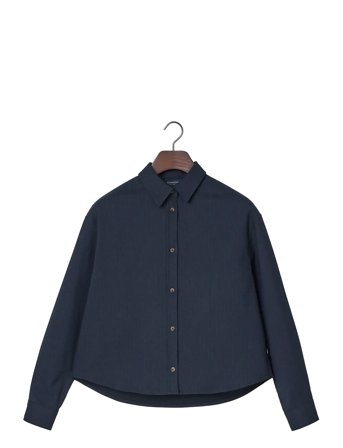 Lexington Clothing | Cropped Pinstripe Shirt | M