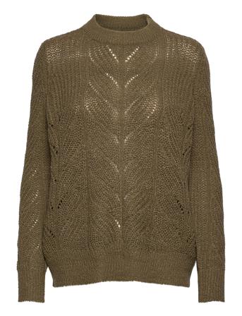 Objnova Stella L/S Knit Pullover Green Object