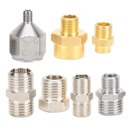 7 stk. profesjonelt airbrush-adaptersett 1/8 tommer 1/4 tommer BSP-kontakt for kompressor airbrush-slange
