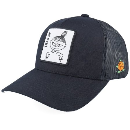 SQRTN - Noir trucker Casquette - Little My Patch Black Trucker @ Hatstore
