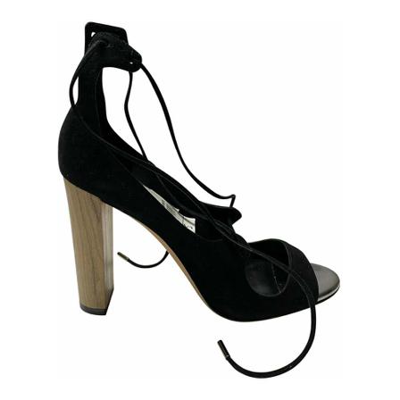 Jimmy Choo Pre-owned Pre-owned Sandalen , Zwart , Dames , Maat: 38 EU