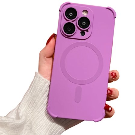 iPhone 12 Pro Max - Silikonskal med Magnetiskt Stötskydd