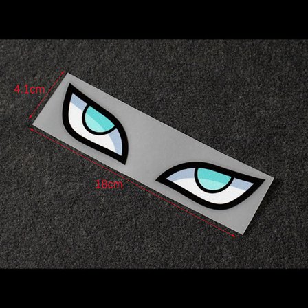 Devil eyes bilklistermärken bilhjälm elbil motorcykel refl