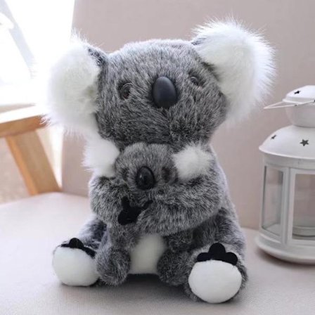 Koala Plyschdjur Mjuk Koalabjörn Mamma och Bebis för Barn Flickor DXGHC