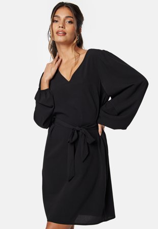 VERO MODA Vmlydia LS short dress Black Klær