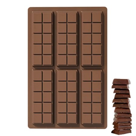 Silikonform til chokoladekage, 60 stykker, brudsikker form, chokoladekage