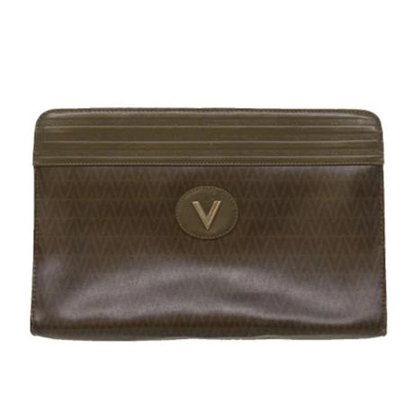 Valentino Vintage, Pre-owned Coated canvas handbags Bruin, Dames, Maat:ONE Size