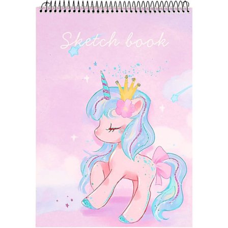 Skissebok, 100 sider (50 ark), spiralbundet kunstnerskisse
