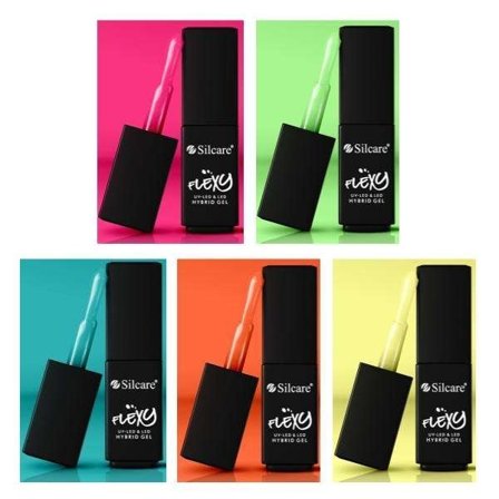 5-pak - Gel polish - Flexy - Neon / Sommer UV-gel/LED