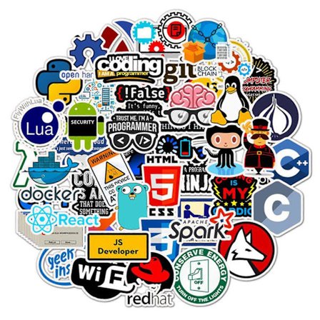 50 kpl/setti tietokonetarroja itseliimautuvia vedenpitäviä erilaisia kuvioita vahva tarttuvuus kuori ja kiinnitä tee-se-itse graffitiohjelmoija 